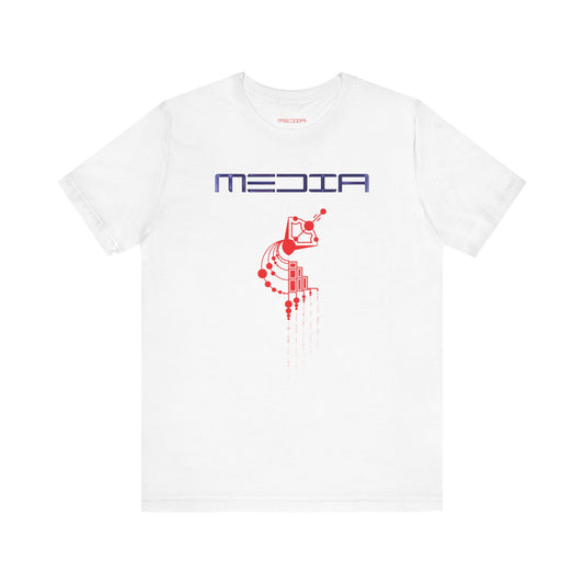 Media Logo and Satellite Tee